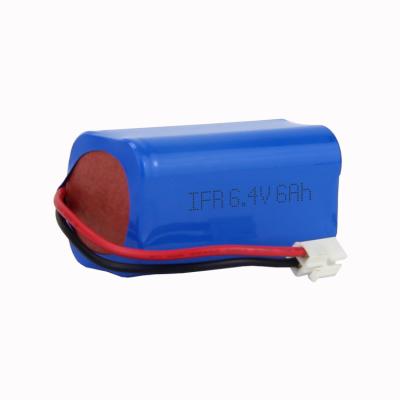 China Camera 6.4v 6Ah Lithium-ion LiFePO4 Battery for sale