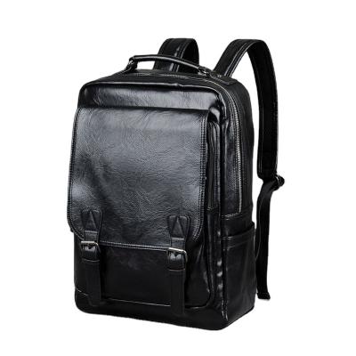 China With USB Customized Fashional Waterproof Leather Laptop School PU Business Outdoor Anti-theft Backpack With USB Charger for sale