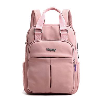 China With New Design USB Laptop Backpack Travel Nylon Carrying Bag For Women Girl for sale