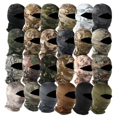 China Windprood Camouflage Tactical Military Print Cycling Men's Polyester Mesh Face Balaclava Hood Bandana Bike Outdoor Windproof Turban for sale