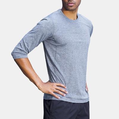 China New Design Breathable Sports Quick Dry Clothes Outdoor Running Leisure Sports Training Top Men Basketball Long Sleeves T-Shirt for sale