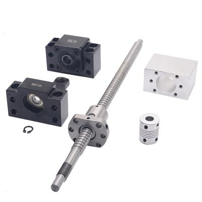 China SFU1204 Factory Set: SFU1204 L-700mm Rolled Ball Screw C7 With + End Machined 1204 Ball Nut + End Support + BK/BF10 End Coupler For CNC Parts computer for sale