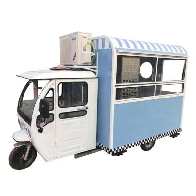 China Hot sale of vegetable processing plant in China Mobile food truck mini electric trailer electric tricycle truck for sale