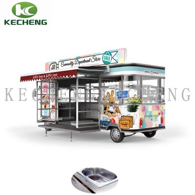 China Blue Snack Fashion Food Truck for sale