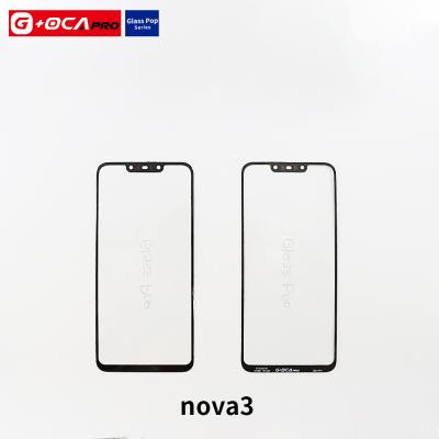 China Repairing Defective Screen G+OCA pro For Huawei Nova3 Wholesale 2 in 1Glass with OCA Front Panel Replacement Outside Screen for sale