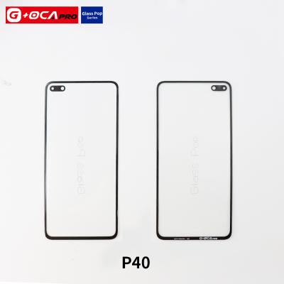 China Repairing Defective Hot Selling Pro Screen G+OCA Mobile Phone Glass With Oca For Huawei P40 for sale