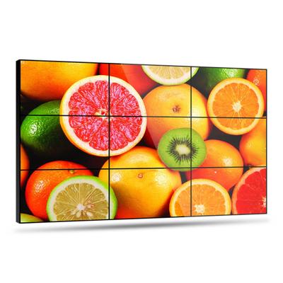 China 4K indoor 55 inch splicing lcd wall screen ultra thin video wall display indoor lcd panel advertising video screen for sale