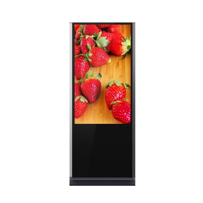 China Indoor Floor Standing Digital Signage Kiosk Indoor Totem Touch Kiosk 55 Inch Interactive Touch Display Screen for sale