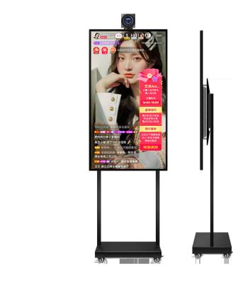 China Tiktok Live Broadcasting Equipment For Advertising 32/43/55 Inch Large Interactive Screen Customized for sale