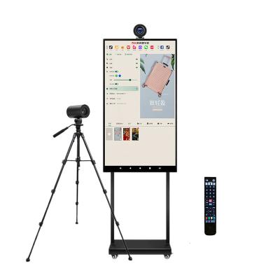 China Mainstream Live Streaming Platforms Advertising Tiktok Facebook Live Streaming Equipment For Selling 43 Inch Large Interactive Screen for sale