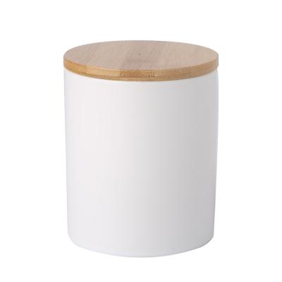 China Custom Freshness Preservation Wholesale Tea Canister Storage Jar With Bamboo Lid for sale