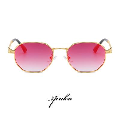 China Luxury Retro Metal Sunglasses SPUKA 308 Fashion Sun Glasses Men Women UV Mirrored Sunglasses for sale