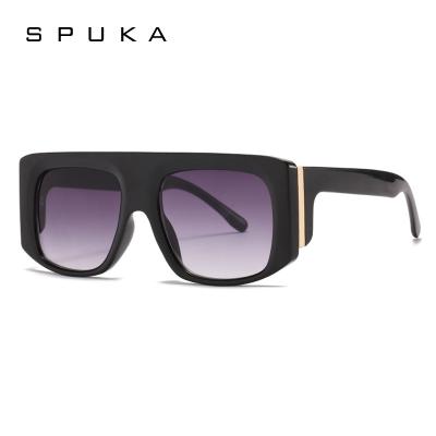 China Top Quality Supplier 8197 Sun Glasses Fashion Sun Glasses Men Women Square Flat Surface Sun Glasses SPUKA for sale