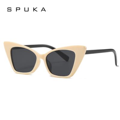 China Fashion Brand Sunglasses SPUKA Fashion Brand Cat Eye Sunglasses Women High-Class Shades Sun Glass UV 9104 for sale