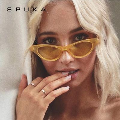 China Fashion SPUKA Sunglasses Wholesale Fashion Cat Eye Sunglasses Women Shades Sun UV Lenses 3282 for sale