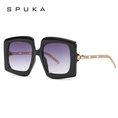 China Trendy Seller 1929 Women's Sun Glass Eyewear 2021 Square Sunglasses Brand Fashion Sunglasses SPUKA UV400 for sale