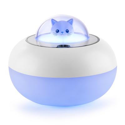 China 15-20ã Ž ¡ Usb Rechargeable Ultrasonic Planet Cat Small Air Humidifier for sale