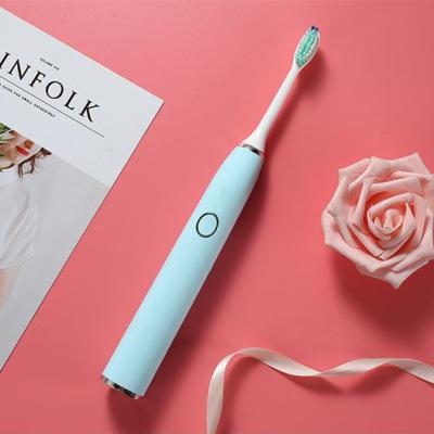 China Rechargeable Adults Sonic Electric Toothbrush Portable Travel Slim Soft Battery Operated for sale