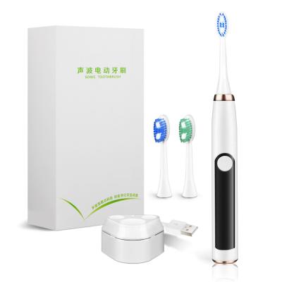 China Battery Operated Luxury Waterproof Radio Charging Environmentally Friendly Lightweight Sonic Electric Toothbrush for sale