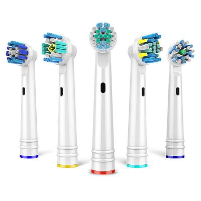 China Round SB-17A Dupont Outer Bristle Brau n Electric Toothbrush Clean Replaceable Heads For Oral B for sale