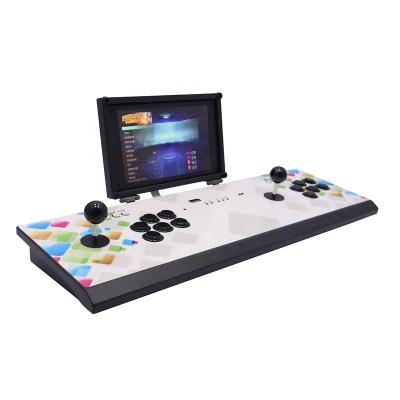 China Metal 3700 In 1 Two Players Pandora Box 720p 3d Game 10 Inch Dual Screen Rocker Console DA PANDORE BOX Console for sale