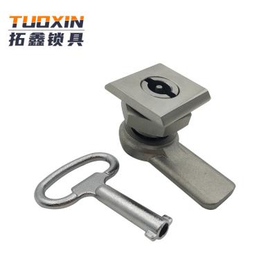 China MS817 Industrial Flat Cabinet Lock 304 Stainless Steel Lock Distribution Box For Electric Cabinet Door for sale