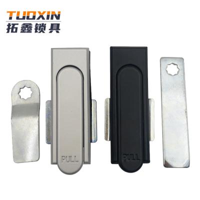 China Morden MS717 Swing Handle Push Lock Industrial Electrical Cabinet Lock Flat Latch for sale