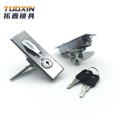 China Morden MS505 Industrial Zinc Alloy Panel Door Lock With Plating Handle Push Button for sale