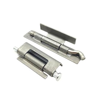 China Easy Installation Tuoxin 201 Stainless Steel Base Hinge For Industrial Cabinet Door for sale