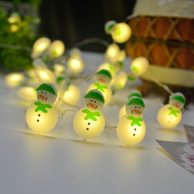 China Battery Operated Tree Home Decoration LED Christmas Holiday Party Festival Decoration Snowman String Light for sale