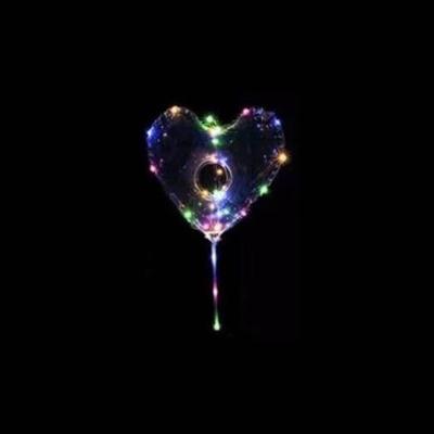 China Toy Party Decoration Wedding Birthday gift Christmas events led light hollowed out heart-shaped balloon for sale