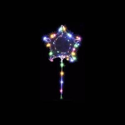 China Gift Toy 24 Inch Led Stars Shape Bobo Light Balloon For Christmas New Year Party Decoration for sale