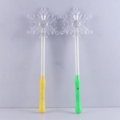 China Picosecond LED Light Glow Christmas Wand Snowflake Stick Flashing Kids Gifts For Xmas for sale