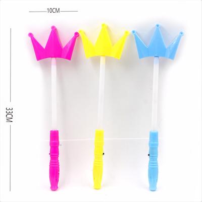 China Wholesale Picosecond Twinkle Fairy Led Magic Wand Light Crown Stick Flashing Toys For Children for sale