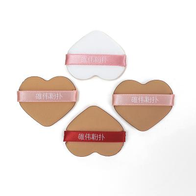 China Beautiful Beauty Female Facial Sponge Foundation Heart Shaped Makeup Sponge Set Air Cushion Soft Replaceable Powder Puff Makeup Cosmetic Tool for sale