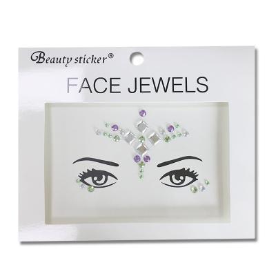 China Temporary Women Face Jewels and Rhinestones Rave Temporary Festival Face Jewels Crystals Stickers Eyes Body Tattoos for sale