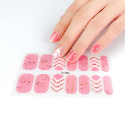 China Waterproof Nail Polish Strips Any Types Nail Sticker Wraps Custom Log Nail Wrap Printing Custom Wholesale for sale