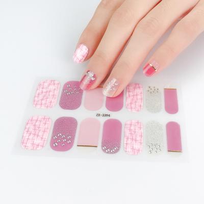 China Waterproof Popular Special Pattern Nail Stickers DIY Nail Wrap Free Wholesale Nail Wrap for sale