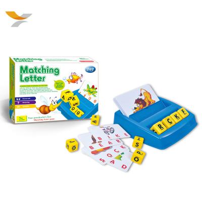 China Hot Selling Amazon Letter Matching Game Matching Game For Children Wooden Early Learning Toy Educational Toys Matching Letter Toy for sale