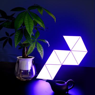 China contact & Remote Control Multi Color RGB Dimmable Touch Sensor Wall Mounted Led Triangle Lights Wall Light for sale