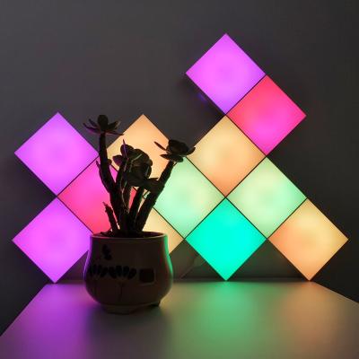 China Hot-selling Modern Touch Colorful Square Lamp, IR Remote Control Square Light for Wall Home Decoration for sale