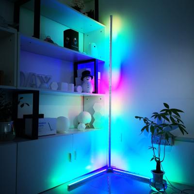 China Modern Game Room Lights 2021 New Corner Stand Lamp Remote Control Floor Light for sale