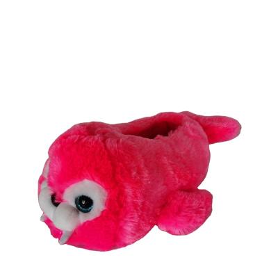 China Various HOT Promotional Goods Using Custom Women's Indoor Plush Sea Lion Animal Slippers 36-41 for sale