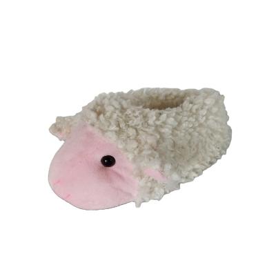 China Various 36-41 Factory HOT Selling Widely Used Customized Warm Beige Plush Sheep Sheep Slippers Indoor Animal House Slippers for sale