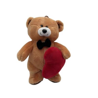 China Cute Custom Plush Toy Small Teddy Bear Valentine's Day I Love You With Heart for sale