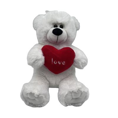 China Cute Custom Plush Valentine's Day I Love You Teddy Toy Soft Plush Bear With Heart for sale