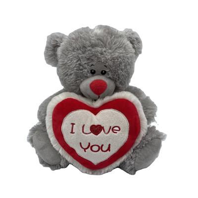 China Cute Plush Custom Valentines Day I Love You Little Teddy Stuffed Toys Bear Plush Toy Mini With Heart for sale