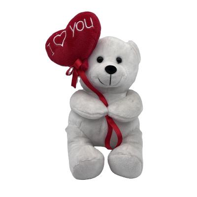 China Custom Cute Soft Stuffed Plush Toy Bears Valentine Teddy Gift I Love You for sale