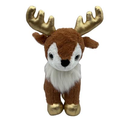 China Hot Sale Custom Cute Soft Plush Toy Moose Plush Christmas Reindeer Plush Toy for sale