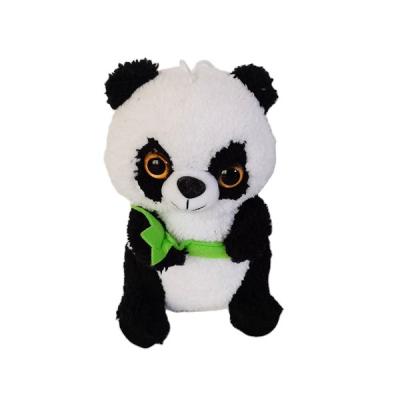 China Plush Guaranteed Quality 22cm Panda Bamboo Plush Stuffed Animal Black White Toy for sale